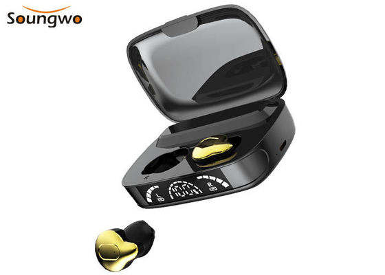 Mocne basy Wodoodporne bezprzewodowe słuchawki douszne HD Wyświetlacz LED Automatyczne parowanie